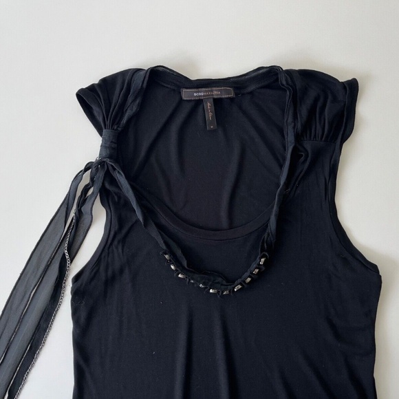 BCBG MAX AZRIA Black Tank Top SIZE M - Picture 5 of 6